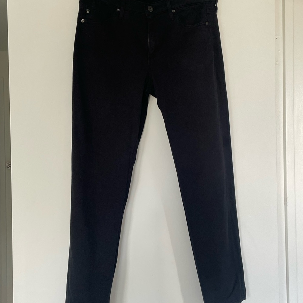 AG Adriano Goldschmied Black Mid-Rise Jeans